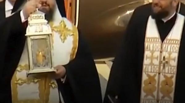 sfanta lumina de la ierusalim a ajuns in romania