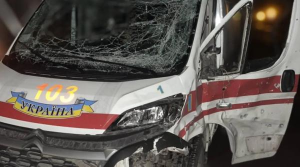 rusii incalca armistitiul de paste o drona a lovit o ambulanta in nord estul ucrainei