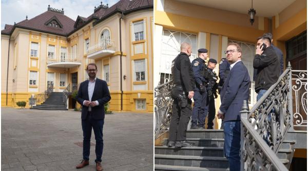 dominic fritz a intrat cu jandarmii intr o vila din timisoara ocupata ilegal de clanul momita vila se intoarce in patrimoniul orasului