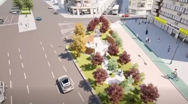 O arteră importantă din București se transformă complet, anul acesta: Cum va arăta părculețul care schimbă intersecția de la Dorobanți