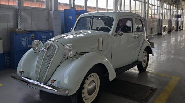 imagini cu un spectaculos fiat 508c fabricat in 1937 care a mers pentru omologare la rar vaslui a pus italia pe roti