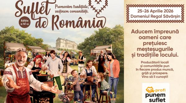 Cea mai amplă ediție de până acum a festivalului Suflet de România, pe Domeniul Regal Săvârșin, pe 25 și 26 aprilie