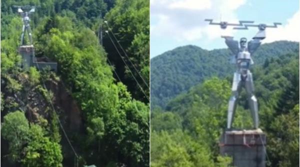 S-a redeschis accesul către „Statuia lui Prometeu” de la Vidraru, unul dintre cele mai spectaculoase puncte de belvedere