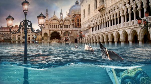venetia risca sa dispara sub ape se ia in calcul mutarea orasului iar costurile sunt uriase