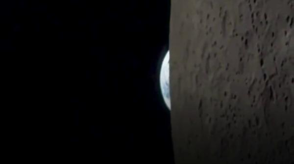 un astronaut al misiunii artemis ii a filmat apusul pamantului din capsula