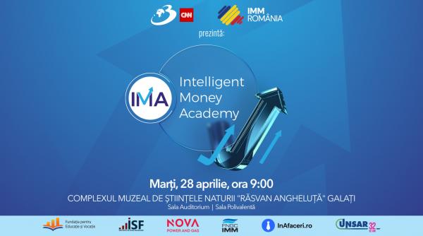 INTELLIGENT MONEY ACADEMY, un eveniment important de business. O zi cu 200 de antreprenori, 10 speakeri de top și 5 workshopuri