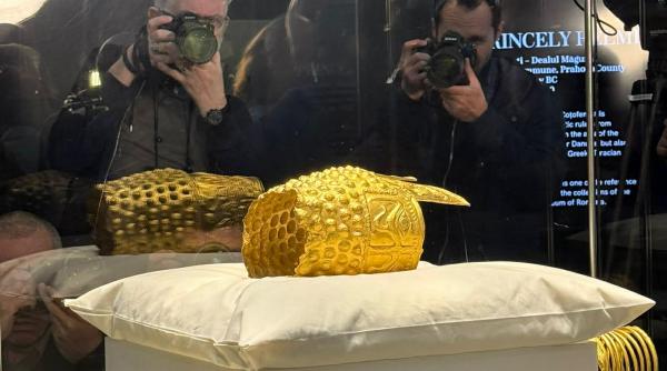 primele imagini cu tezaurul dacic adus din olanda sub paza masuri de securitate pe aeroportul otopeni