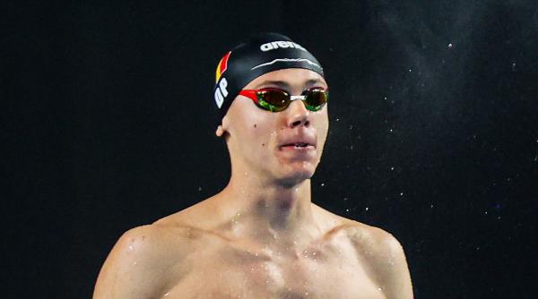david popovici a luat medalia de aur la 50 metri liber in prima zi a campionatului national de inot