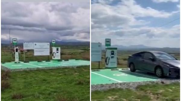 o statie pentru masini electrice pusa in camp fara drum de acces primar despre investitia de 100 000 de euro nu totul e perfect