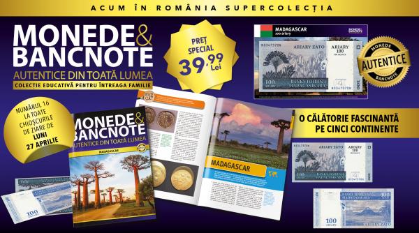 descopera madagascar in colectia monede si bancnote autentice din toata lumea revista bancnota fisa numismatica luni la chioscuri