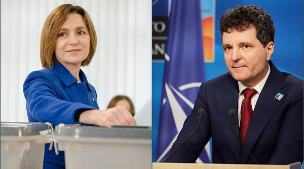 Maia Sandu: Reunificarea cu România ar permite integrarea mai rapidă a Moldovei în UE. Nicușor Dan: Dacă există majoritate, suntem gata