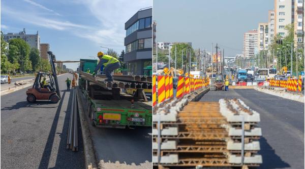  Primele șine pentru linia de tramvai din Prelungirea Ghencea au ajuns pe șantier. PMB: „Începem deja să le montăm”