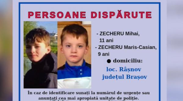 alerta in rasnov doi frati de 9 si 11 ani sunt dati disparuti cine i a vazut este rugat sa sune imediat la 112