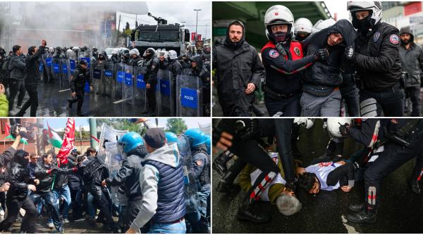 proteste de 1 mai gaze lacrimogene si arestari la istanbul la paris se striga impotriva trumpificarii lumii