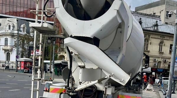 ce amenda a primit soferul unei betoniere care circula fara autorizatie prin centrul bucurestiului se gandea ca nu va fi observat