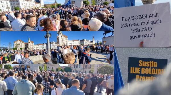 oradenii au iesit la miting sa l sustina pe bolojan inainte de motiune fug sobolanii ca n au mai gasit branza la guvernare
