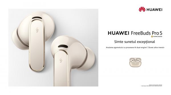 sunet imersiv apeluri clare zgomote anulate descopera fiecare detaliu audio cu noile casti huawei freebuds pro 5