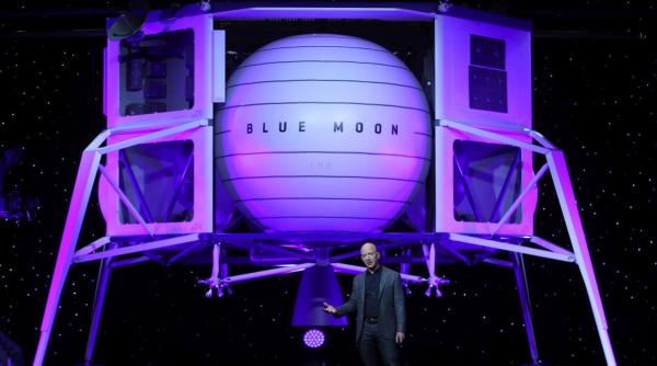 nava lui jeff bezos proiectata sa ajunga pe luna a trecut un test important