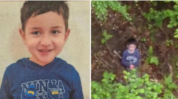 alexandru copilul disparut in judetul sibiu a fost gasit in viata intr o padure primele imagini surprinse din elicopter