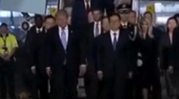donald trump a ajuns la beijing primire impresionanta pentru presedintele sua