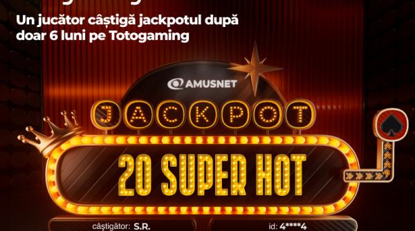 un jucator totogaming a castigat jackpotul amusnet dupa doar 6 luni pe platforma