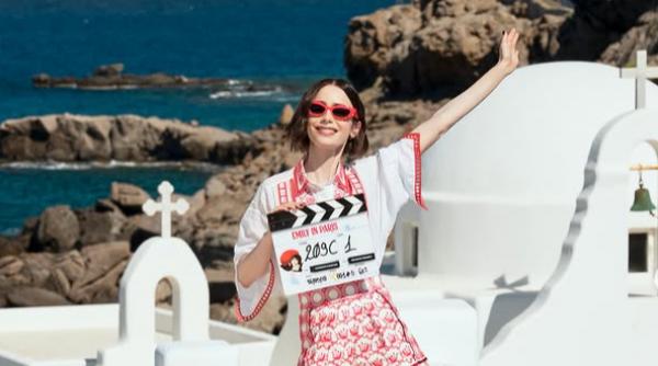 in grecia au inceput filmarile pentru ultimul sezon al serialului emily in paris