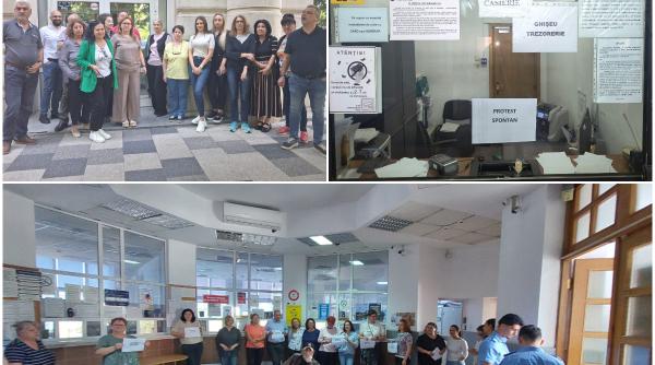 angajatii din sanatate protesteaza astazi la ministerul muncii au facut calculele si au constatat ca vor pierde mii de lei din salariu