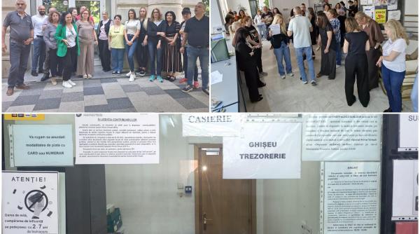 angajatii din sanatate protesteaza astazi la ministerul muncii au facut calculele si au constatat ca vor pierde mii de lei din salariu