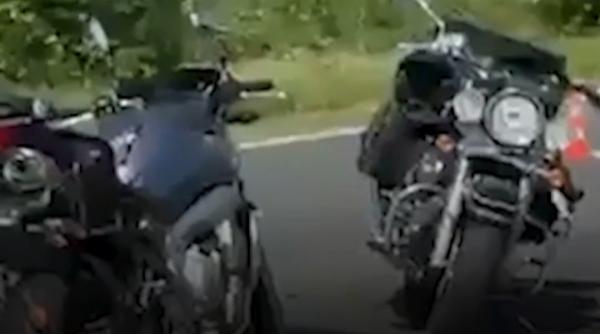 Doi oameni la spital după ce un şofer a spulberat un grup de motociclişti
