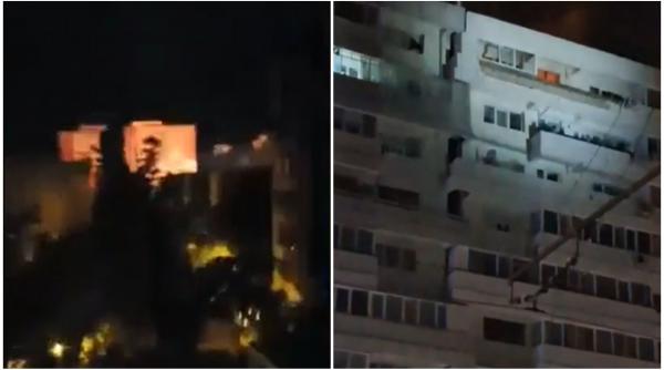 momentul in care drona a cazut pe blocul din galati a fost filmat oamenii sunt terifiati am crezut ca au aruncat o bomba