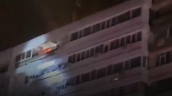 O dronă s-a prăbușit peste un bloc, la Galați, în timpul unui atac al Rusiei în Ucraina. Încărcătura a explodat. Sunt patru victime