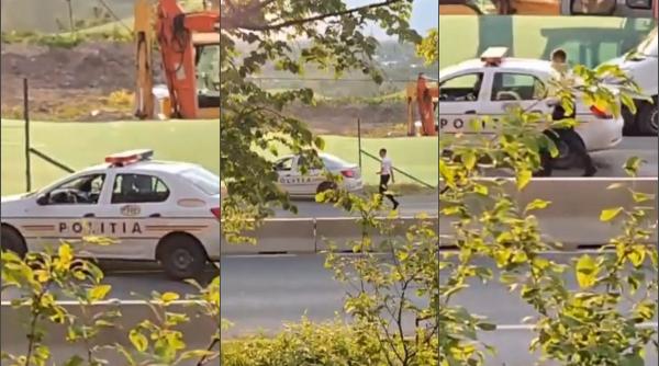 agentii rutieri din galati au tras pe dreapta o autospeciala de politie care mergea cu viteza prin municipiu surpriza a fost uriasa