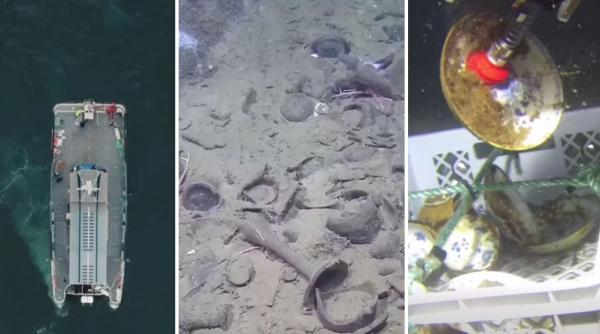 norvegia recupereaza portelanuri si candelabre de pe o epava din secolul al xviii lea imagini din misiunea arheologica subacvatica