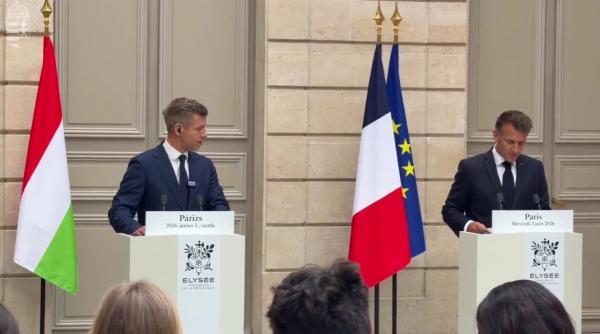 emmanuel macron anunta un nou parteneriat strategic intre franta si ungaria peter magyar se afla la paris
