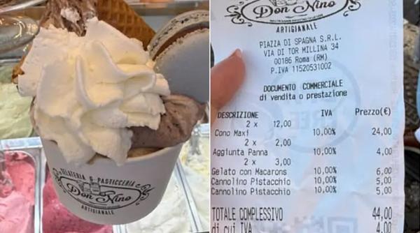 44 de euro pentru doua inghetate in roma nota de plata a unor turisti a ajuns virala pe retelele sociale