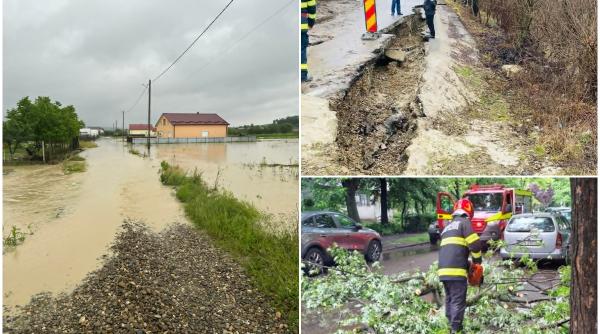 curti si drumuri nationale inundate si blocate in mai multe judete dupa ploile de sambata ro alert emis pentru pericol de inundatii