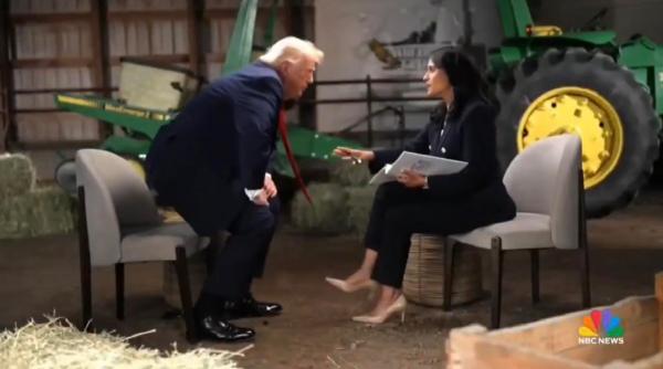 trump s a ridicat si a plecat in direct din interviul la nbc news m am saturat
