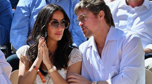 brad pitt si iubita lui ines de ramon au cucerit tribunele la roland garros cum au aparut cei doi
