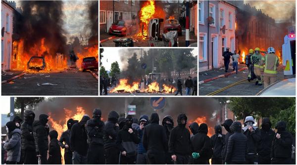 violente ingrozitoare anti imigranti la belfast cu case si masini incendiate atacatorii sunt copii ambasada avertizeaza romanii