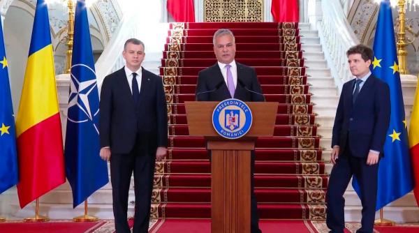 eugen tomac e asteptat sa depuna duminica la parlament lista cu ministrii noului cabinet nicusor dan face declaratii de presa