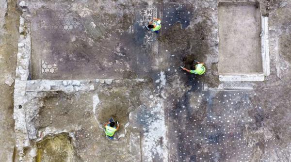 descoperire arheologica surpriza dupa un apel la politie s a gasit o vila frecventata de trei imparati romani inclusiv marc aureliu