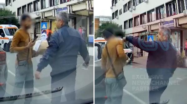 un livrator din sri lanka e palmuit de paznic in curtea sju arad sotia victimei acuza politistii ca l au amenintat in loc sa l ajute