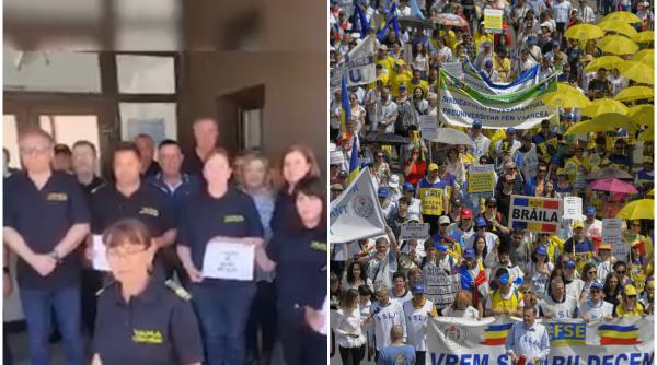profesorii protesteaza astazi la bucuresti si ameninta cu boicotarea examenelor sindicalistii au anuntat ca vor fi 20 000 de oameni