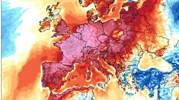 un dom de caldura acopera europa temperaturile vor ajunge si la 43 de grade harta tarilor sub alerta meteo de canicula