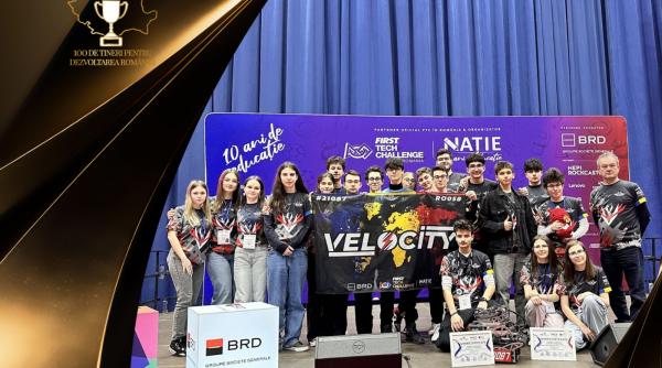 echipa velocity campioana mondiala la robotica inclusa in campania 100 de tineri pentru dezvoltarea romaniei