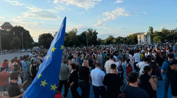 protest in piata victoriei dupa anuntarea dosarului ciucu la dna si sentinta in cazul fritz