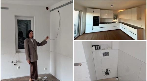 o femeie care si a inchiriat casa a fost socata s o gaseasca goala chiriasii au plecat cu mobila si chiar cu vasul de wc