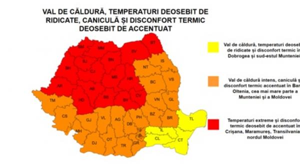 romania se topeste din luna iunie primul cod rosu de canicula anuntat de anm in 2026 temperaturi extreme si nopti tropicale