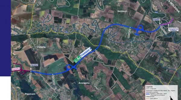 harta primii 5 kilometri de autostrada din istoria republicii moldova vor fi in continuarea autostrazii a8 pana unde va fi extinsa