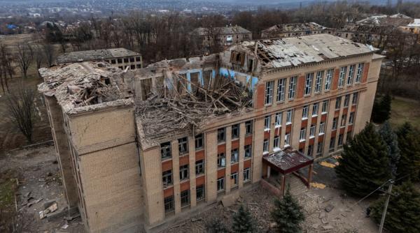 rusia sustine ca a ocupat orasul ucrainean kostiantinivka kremlin putin a sarbatorit